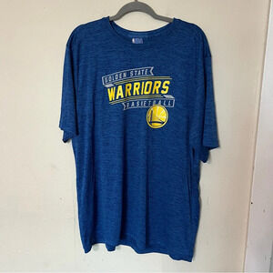 NBA TX3 Cool Blue Golden State Warriors Basketball Logo Tee Shirt Size XL